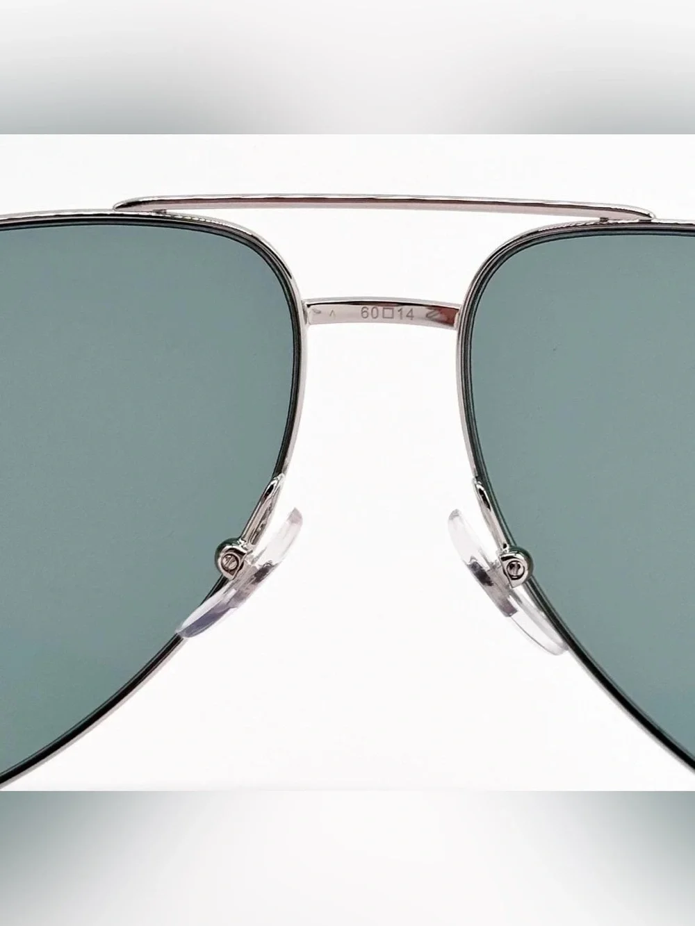 🔥🔥100%Authentic Cartier Sunglasses Unisex Silver Green Aviator/Cartier full set🔥
